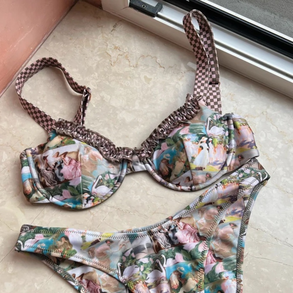 NWT: Strawberry Milk Mob Bikini Top